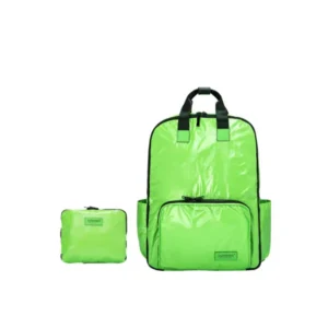 Bright Green Travel Folding Backpack